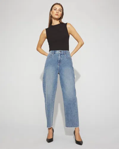 White House Black Market Petite Extra High-rise Barrel Jeans