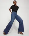 White House Black Market Petite Extra High-rise Palazzo Jeans In Black