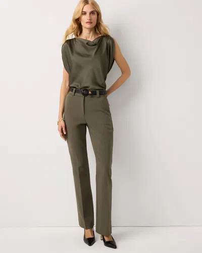 White House Black Market Petite High-rise Blake Bootcut Pants In Green