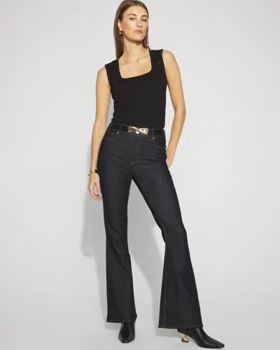 White House Black Market Petite High-rise Flare Jeans In Blue