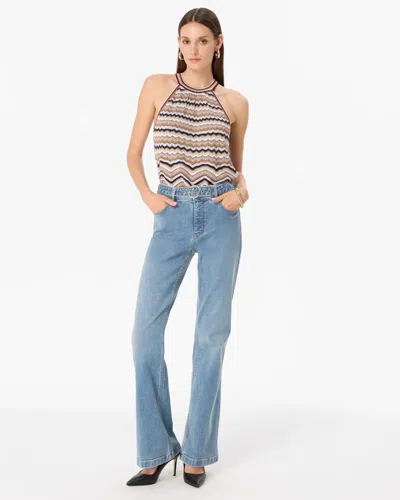 White House Black Market Petite High-rise Belted Trousers Ease Jeans In Aurelie Original