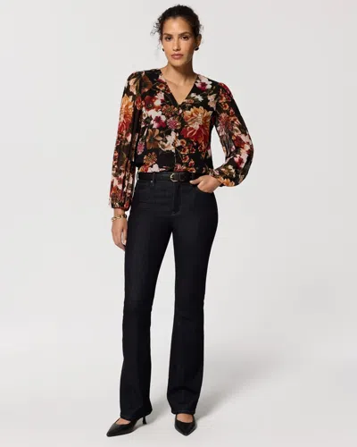 White House Black Market Petite High-rise Bootcut Jeans In Dark Wash Denim