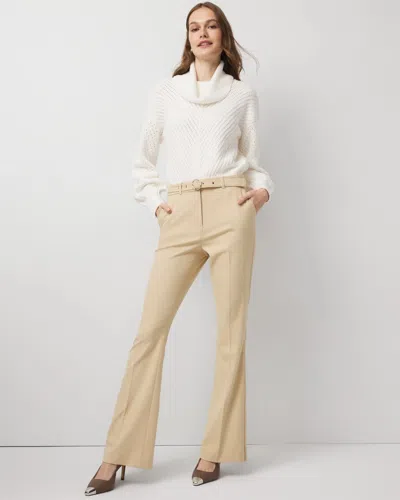 White House Black Market Petite Mid-rise Piper Flare Pants In Brown