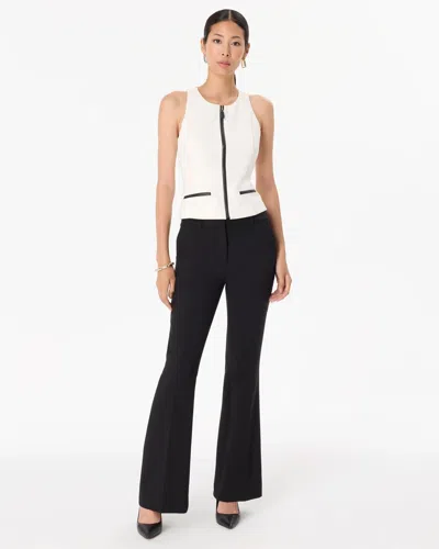 White House Black Market Petite Mid-rise Piper Flare Pants In Black