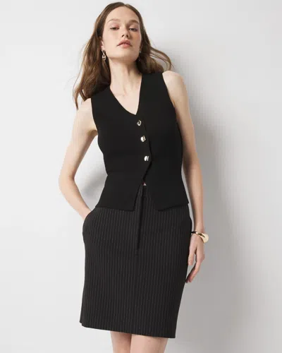White House Black Market Petite Pinstriped Mini Skirt