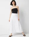 White House Black Market Petite Poplin A-line Maxi Skirt