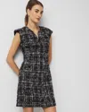 White House Black Market Petite Sequin Tweed Mini Dress