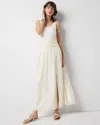 White House Black Market Petite Shirred Waist Maxi Skirt