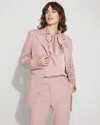 White House Black Market Petite Two-button Blazer In Metallic