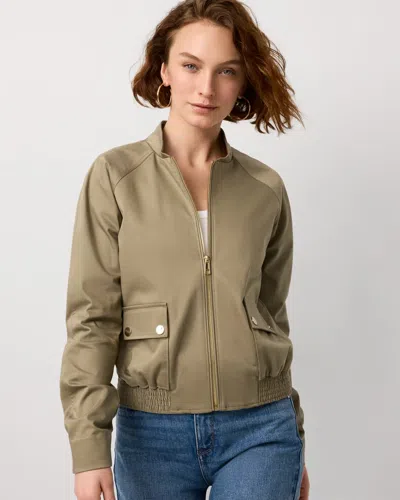 White House Black Market Petite Utility Bomber Jacket