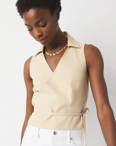White House Black Market Petite Wrap Tie Vest