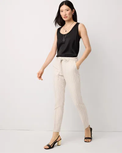 White House Black Market Pinstripe Slim Ankle Pants