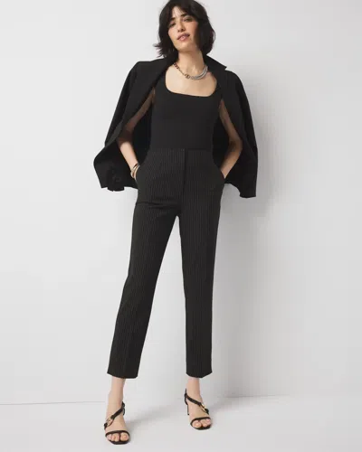 White House Black Market Pinstripe Straight Ankle Pants