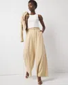 White House Black Market Petite Pleated Waist Wide Leg Pants In Warm Sand