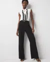 White House Black Market Pleated Wide Leg Pants In Black