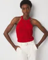 White House Black Market Pointelle Sweater Halter