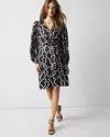 WHITE HOUSE BLACK MARKET POLKA DOT FAUX WRAP DRESS