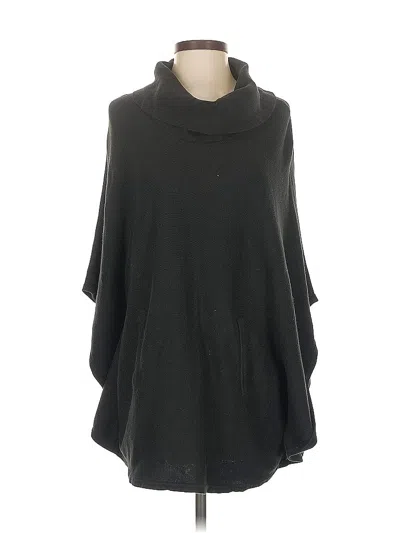 Pre-owned White House Black Market Poncho In Black