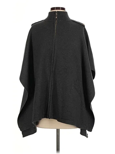 Pre-owned White House Black Market Poncho In Black