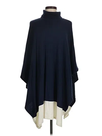 Pre-owned White House Black Market Poncho In Blue
