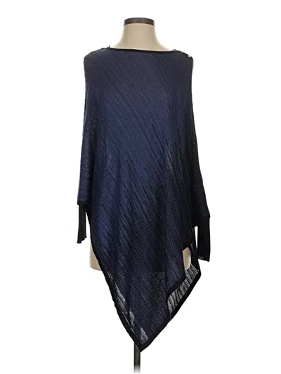 Pre-owned White House Black Market Poncho In Blue