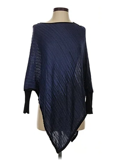 Pre-owned White House Black Market Poncho In Blue