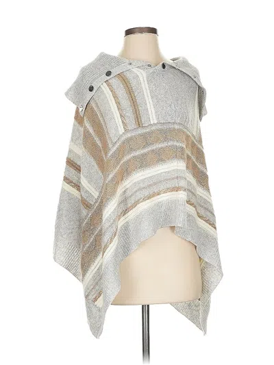 Pre-owned White House Black Market Poncho In Gray