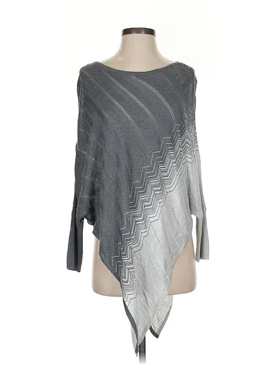 Pre-owned White House Black Market Poncho In Gray