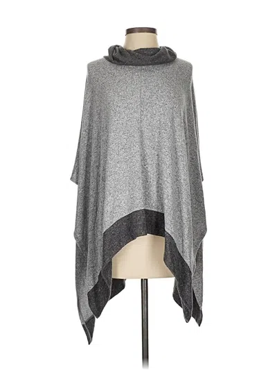 Pre-owned White House Black Market Poncho In Gray