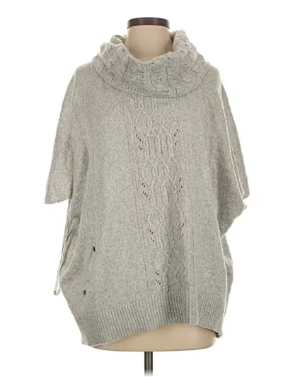 Pre-owned White House Black Market Poncho In Gray