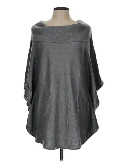 Pre-owned White House Black Market Poncho In Gray