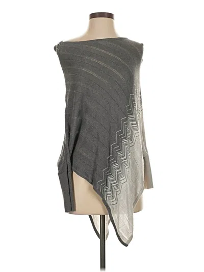 Pre-owned White House Black Market Poncho In Gray