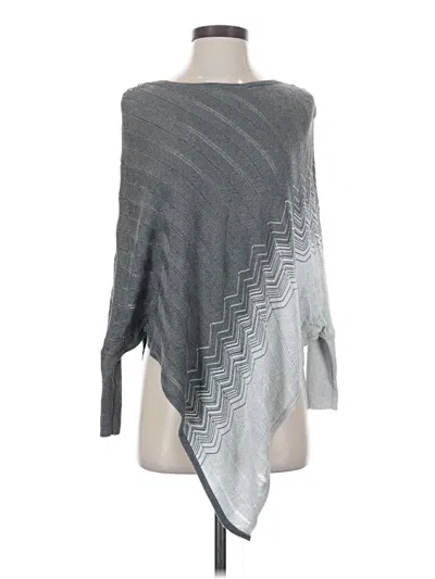 Pre-owned White House Black Market Poncho In Gray