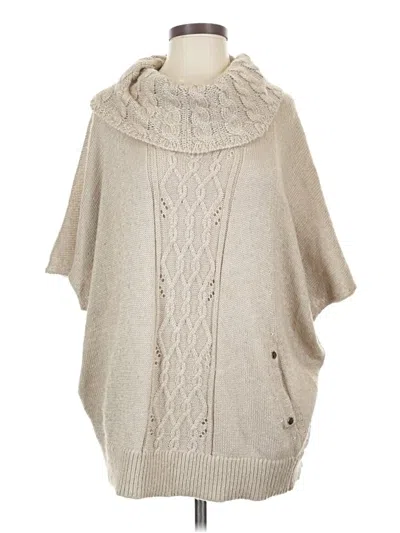 Pre-owned White House Black Market Poncho In Tan