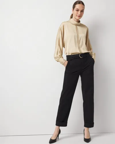 White House Black Market Pret High-rise Straight Ankle Pant In Black