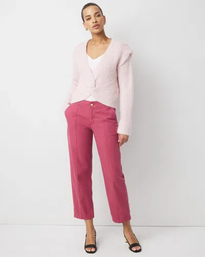 White House Black Market Pret Mid-rise Relaxed Ankle Pant In Pink
