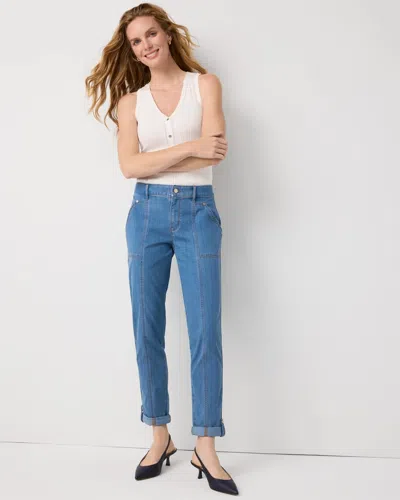White House Black Market Pret Mid-rise Straight Cropped Utility Pant
