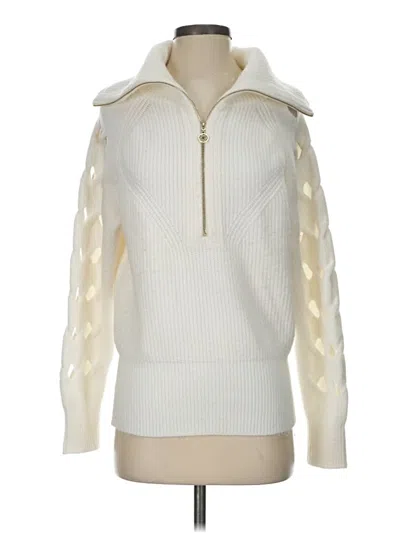 Pre-owned White House Black Market Pullover Sweater In White