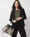 White House Black Market Python Drawstring Bucket Bag