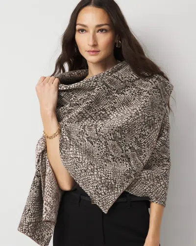 White House Black Market Python Print Wrap