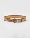WHITE HOUSE BLACK MARKET RAFFIA DENIM BELT