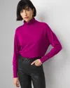 White House Black Market Relaxed Turtleneck Sweater In Fuchsia