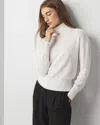 Shop White House Black Market Relaxed Turtleneck Sweater In White