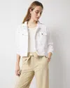 White House Black Market Relaxed Utility Jacket In White