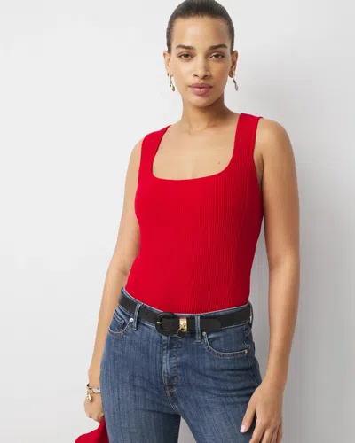 White House Black Market Ribbed Ottoman Tank Top