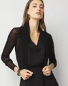 White House Black Market Ribbed Sweater Shrug In Black
