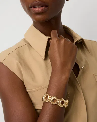 White House Black Market Ring Stretch Bracelet |  In Gold