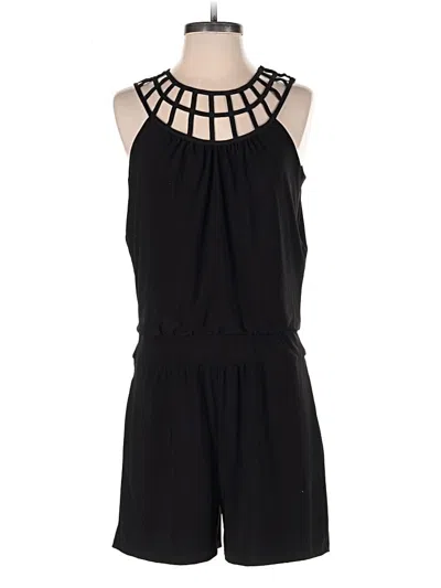 Pre-owned White House Black Market Romper In Black