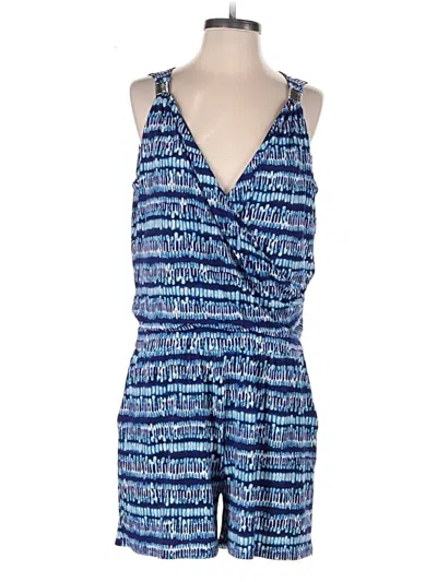 Pre-owned White House Black Market Romper In Blue
