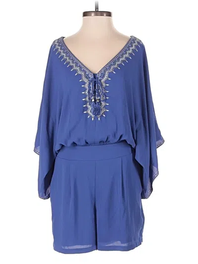Pre-owned White House Black Market Romper In Blue
